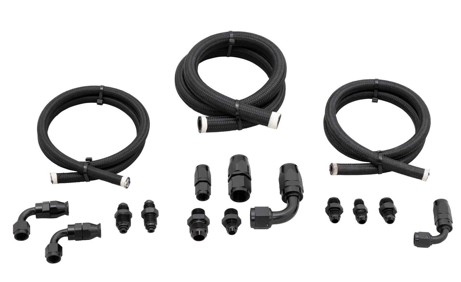 March Performance PS-LK-REM-08 March Performance Braided Power Steering Hose Kits - Zander Auto Parts