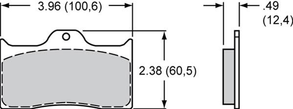 Wilwood Disc Brakes 150-45-7112K Wilwood Smart Pad BP-45 Brake Pads - Zander Auto Parts