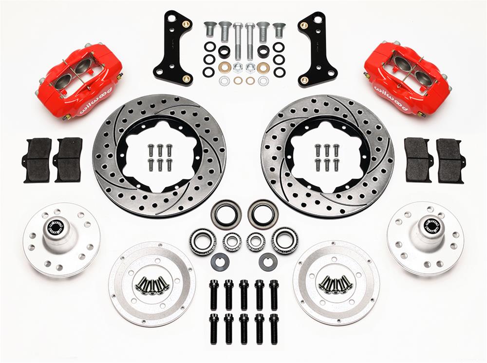 Wilwood Disc Brakes 140-10996-DR Wilwood Forged Dynalite Pro Series Front Disc Brake Kits - Zander Auto Parts