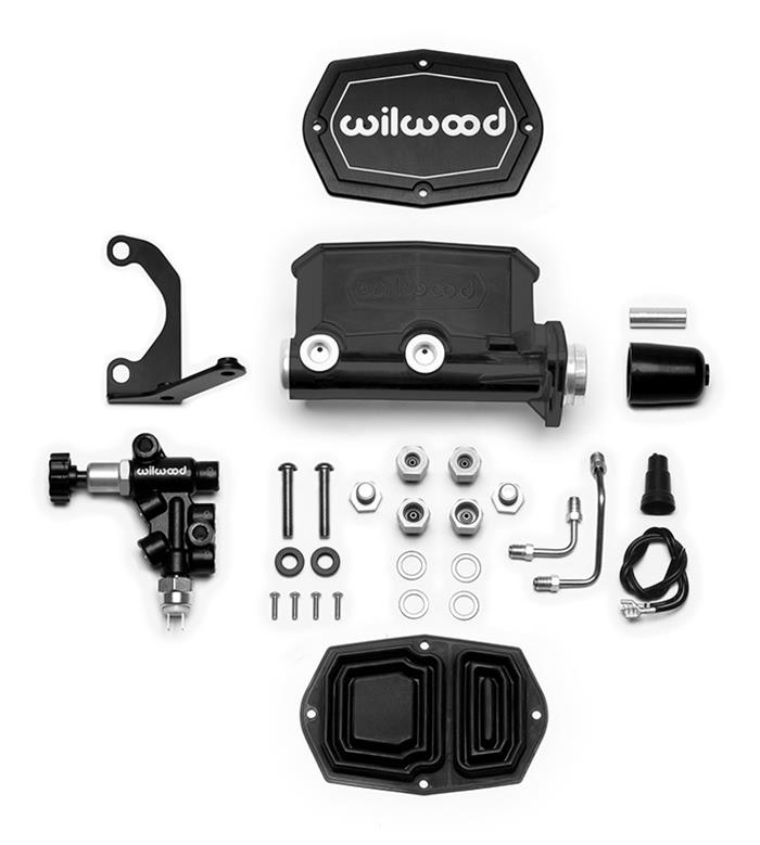 Wilwood Disc Brakes 261-14964-BK Wilwood Aluminum Tandem Compact Master Cylinder Kits - Zander Auto Parts