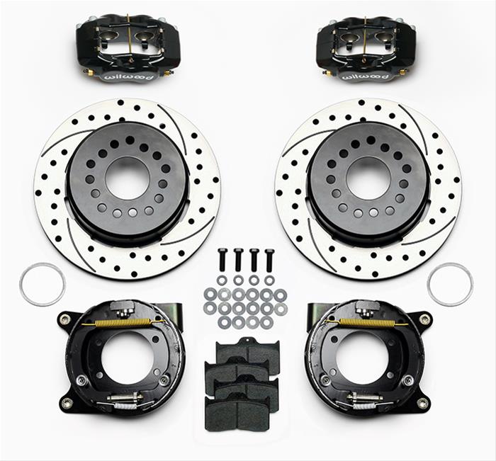 Wilwood Disc Brakes 140-7141-D Wilwood Forged Dynalite Rear Parking Brake Kits - Zander Auto Parts